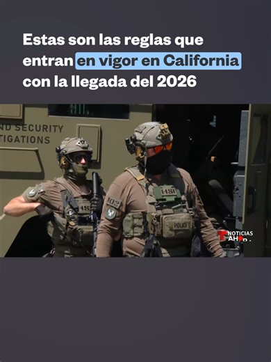 📌 Año nuevo, leyes nuevas. Una de las de mayor impacto es que los agentes federales no podrán usar máscaras para ocultar su rostro en operativos migratorios. Además, comenzará un aumento del salario mínimo, pero muchos trabajadores lo considera insuficiente.