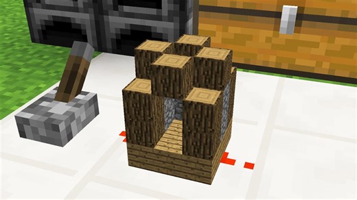 Building with mini Minecraft blocks