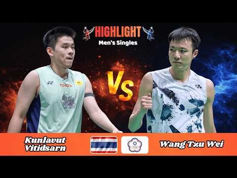 Men's Singles | Kunlavut Vitidsarn (THA) vs Wang Tzu Wei (TPE) | 💥 | Badminton 2026