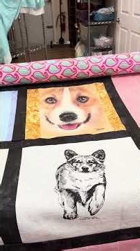 Corgi Faces on a Corgi Quilt?! 🐶🐾 | Fun Longarm Quilting Designs