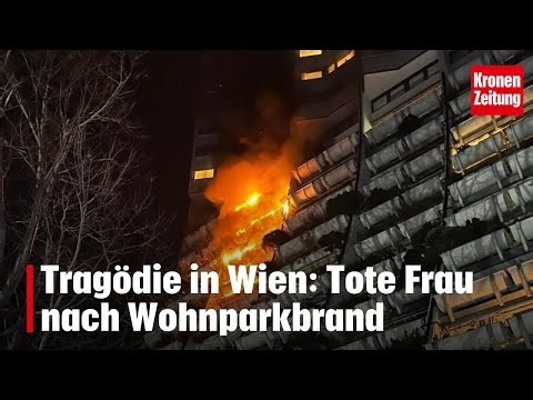Tragödie in Wien: Tote Frau nach Wohnparkbrand | krone.tv NEWS