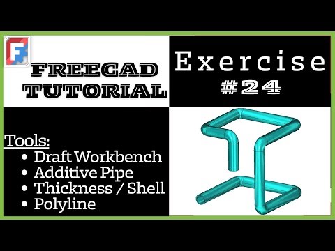 FreeCAD Tutorial for beginners, 3D Exercise #24