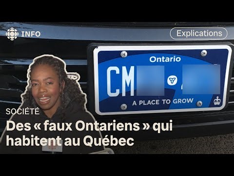 Des Québécois avec une plaque d’immatriculation d’Ontario dénoncés | Première ligne