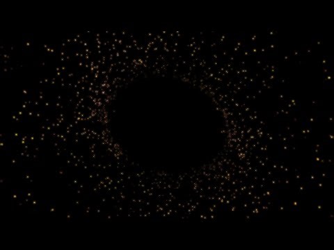Fire Particles Vortex 4K – Soft Golden Embers Loop on Black