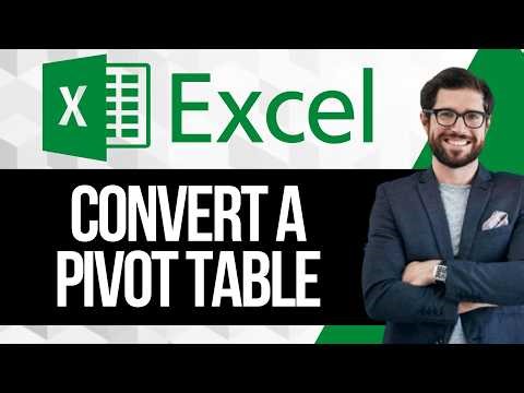 How to Convert Pivot Table in a Regular Table in Excel