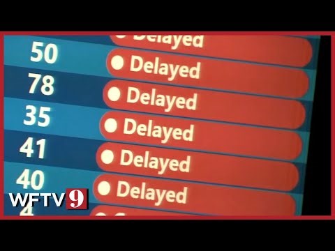 Orlando travelers forced to sleep in the airport overnight after dozens of flights canceled