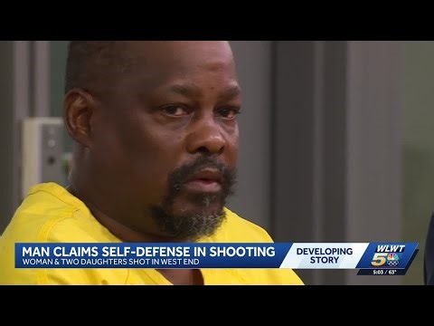 Man accused of shooting woman, two daughters claims self defense