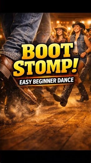 Boot Stomp Line Dance Tutorial (Beginner Friendly) | Easy Steps + Lyrics On Screen