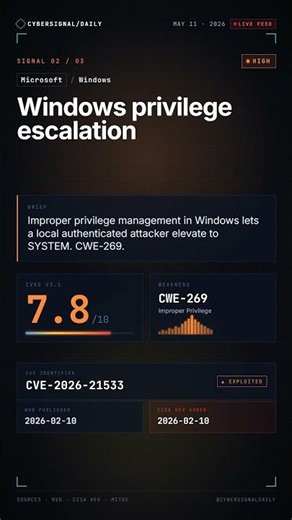 Windows Patch — 3 exploited CVEs