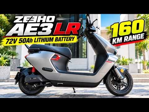 ZEEHO AE3 LR 2026–2027 — 160 km Range & 72V 50Ah Lithium Battery Cells! A New E-Scooter Challenger?