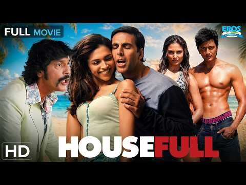 Housefull (हाउसफुल) - Full HD Movie | Riteish + Akshay Comedy Madness 🔥 | Bollywood Best Comedy