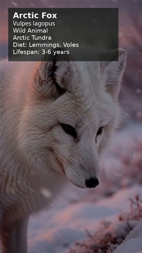 Hears Lunch Hiding Under the Snow! 🦊 Arctic Fox #Shorts