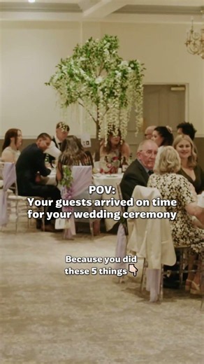 POV: your guests actually arrived on time for your wedding ceremony… because you did these 5 things