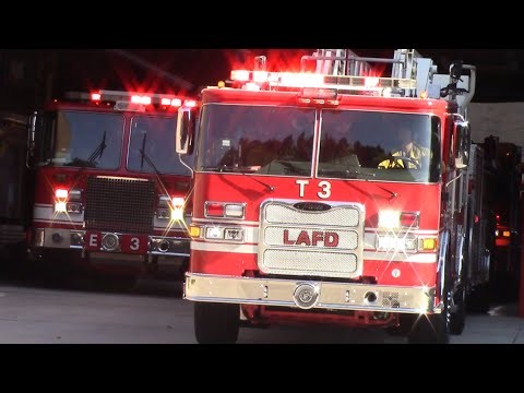 LAFD Task Force 3 responding