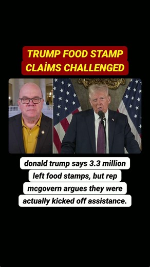 Rep Jim McGovern Criticizes Donald Trump Regarding SNAP Program Reduction Statistics