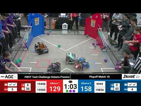 Final Bracket Round 6 Match 10 - 2025 FTC FIRST Tech Challenge Ont...