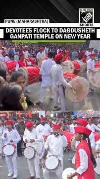 Devotees flock to Dagdusheth Halwai Ganpati Temple in Pune on New Year 2026