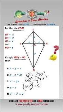 Which Option is Correct for the Kite? #mathsshorts