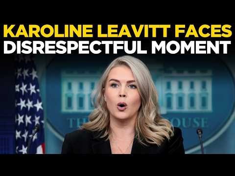 Karoline Leavitt LIVE: Faces DISRESPECTFUL MOMENT with journalists before leaving briefing room