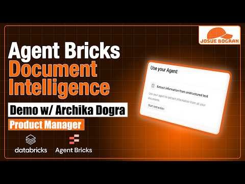 Agent Bricks Document Intelligence Demo: From PDFs to Governed Insights (w/ Databricks PM)