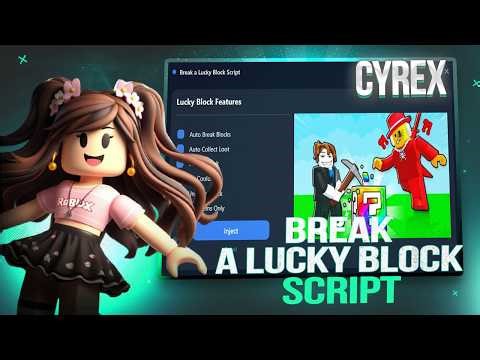 BREAK A LUCKY BLOCK SCRIPT *NO KEY* - BEST AUTO FARM LUCKY, FREEZE SAMMY, AUTO GOD & MORE!