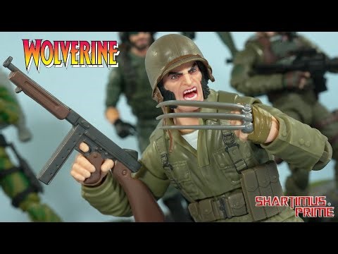 Marvel Legends WWII WOLVERINE Logan Execution BAF Wave Hasbro Action Figure Review