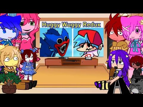 Poppy Playtime React To FNF Vs Huggy Wuggy Redux Playtime (FNF Mod 2026) II Gacha Club 🐰