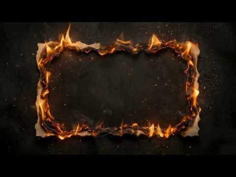 Burning Fire Frame 🔥 Cinematic Loop Background | 4K Fire Border Backdrop