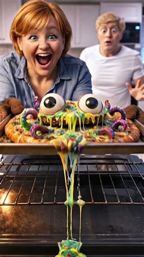 Alien Pizza Surprise He Panicked Instantly #shorts