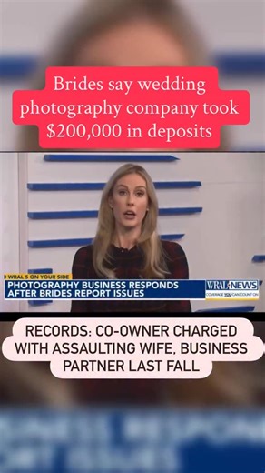 More than 50 brides say over $200,000 in wedding photography payments are now in limbo. As they seek refunds or photos, court records show the company’s co-owner was charged with assault last fall. The company, Holly Christina Photography put out a statement last night saying Holly was hospitalized twice in the past few weeks. #5onyourside #callkeely #wral | WRAL Keely Arthur