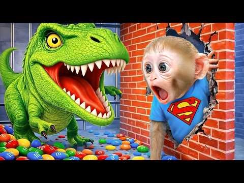 Monkey Baby Saves Dinosaur from Fire Adventure 🐵🦖🔥| Nursery Rhymes & Kids Songs |Bobby Kids Songs