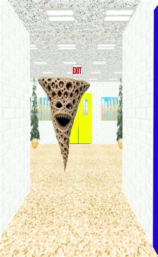 Baldi Meets TORNADO TRYPOPHOBIA Moon's Wake Up Wait Till The End!! #shorts