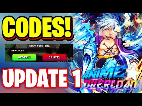 *NEW* ALL WORKING UPDATE 1 CODES FOR ANIME OVERLOAD! ROBLOX ANIME OVERLOAD CODES
