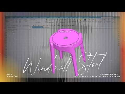Windmill Stool Modeling in NX (Draft and Spiral Feature)