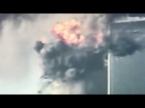 United 175 impacts on the South Tower ￼