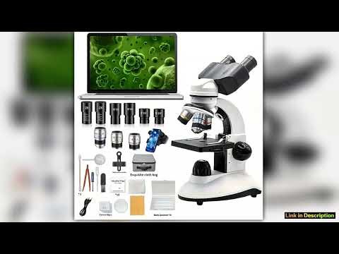 Optical Instrument Microscope 40X2000X Magnification USB Camera for Laboratory School Home Educatio