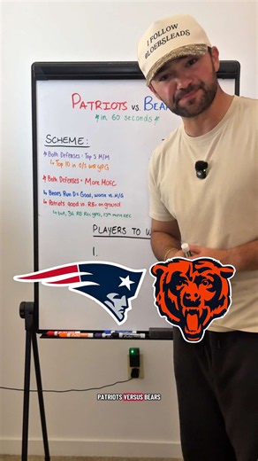 Patriots vs. Bears Game Preview, Trends, and Analysis 📊 #nfl #football #fantasyfootball #thursdaynightfootball #tnf