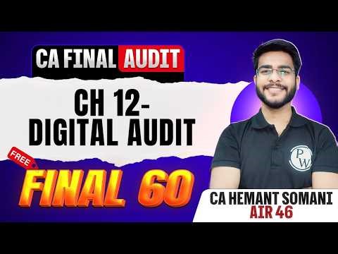 CA Final Audit | Digital Audit Revision | CA Final May 2026 Audit Revision | Final 60 | CA Hemant