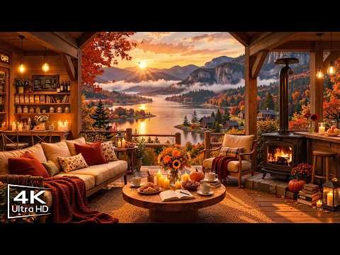 Warm Fall Jazz for Relaxing, Work 🍂 Cozy Coffee Shop Ambience with Smooth Jazz Instrumental Music