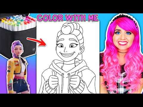 Rumi Coloring Tutorial | K-Pop Demon Hunters + Ohuhu Art Markers | COLOR ALONG WITH KIMMI