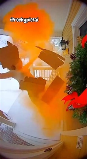 Ring Camera Catches Thief's Worst Day with this instant surprise!😂