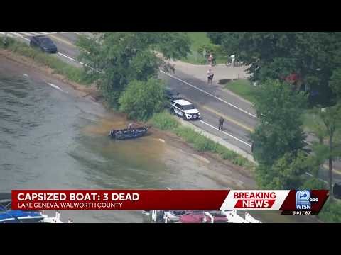 Boat capsizes on Geneva Lake, three people die