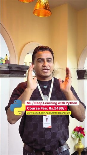 Join Machine Learning / Deep Learning with Python class #codeit