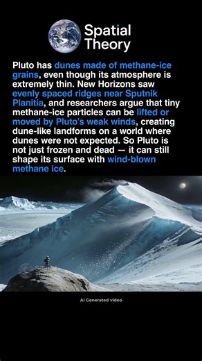 Pluto Has Methane Ice Dunes