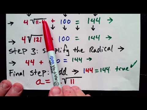 Part 2 "Pythagorean Theorem" Example Problem & How to CHECK YOUR ANSWER--UNDERSTANDING-Step By Step