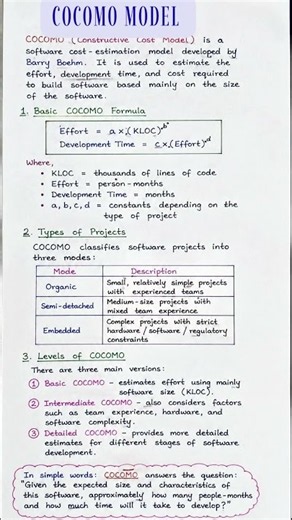 cocomo model in software engineering basic with example
