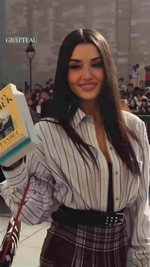 Hande Erçel Shines at Paris Fashion Week! ✨ #HandeErçel #ParisFashionWeek #shorts