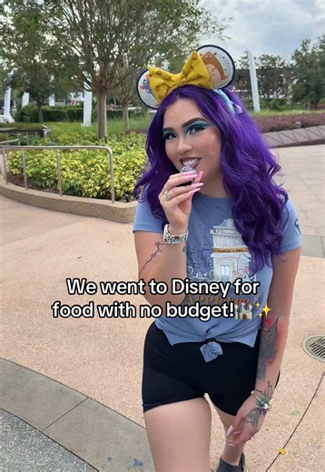 We went to Disney for food with no budget