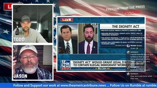 Twenty Republican sellouts propose amnesty for the tens of millions of illegal aliens in America. What good is a Republican majority in the House and Senate when it's a majority in name only? Todd and Jason break it down. � New to streaming or looking to level up? Check out StreamYard and get $10 discount! � | Freedom Street