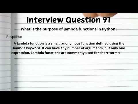 TOP 50+ Python Interview Questions & Answers | Freshers & Experienced Candidates | Crack Interviews